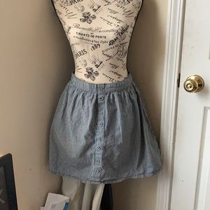 MOSSIMO SUPPLY CO. Navy Pinstriped Skirt